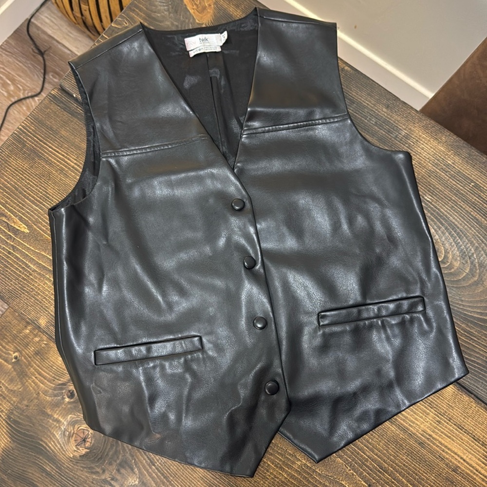 Leather vest